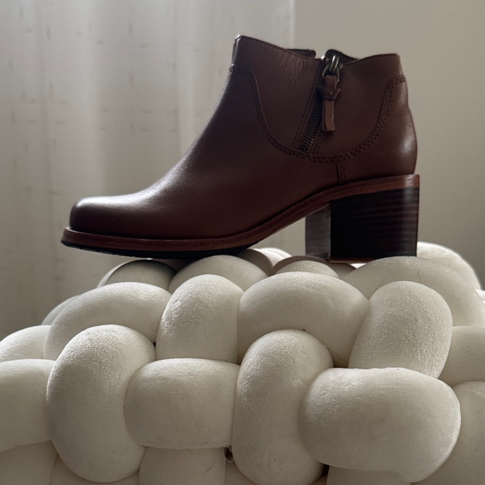 Clarks Dark Brown Ankle Booties